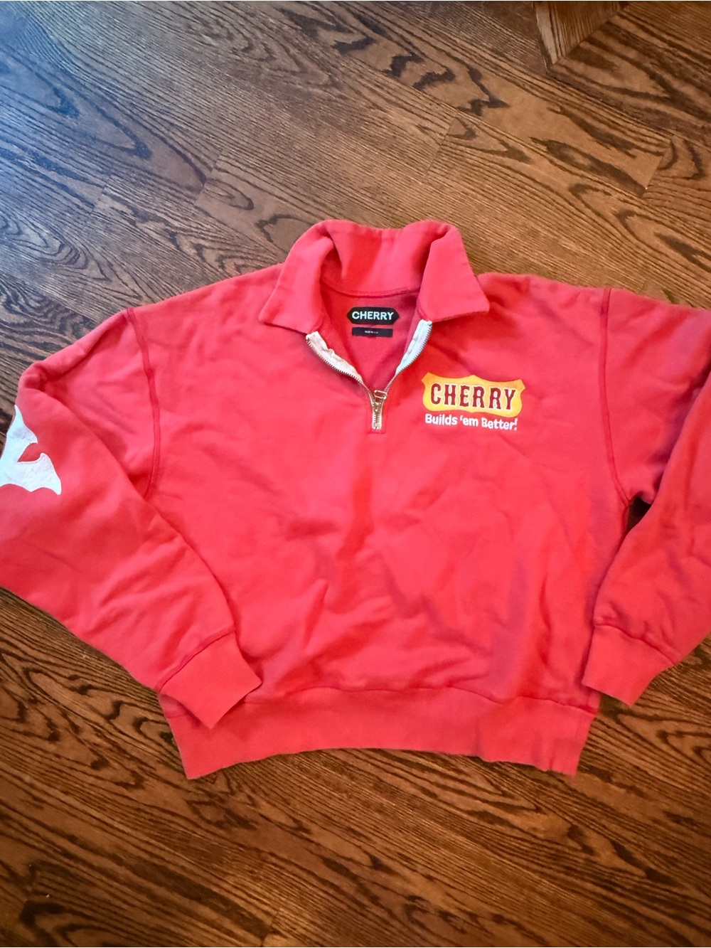 Cherry LA Red Half-Zip Pullover